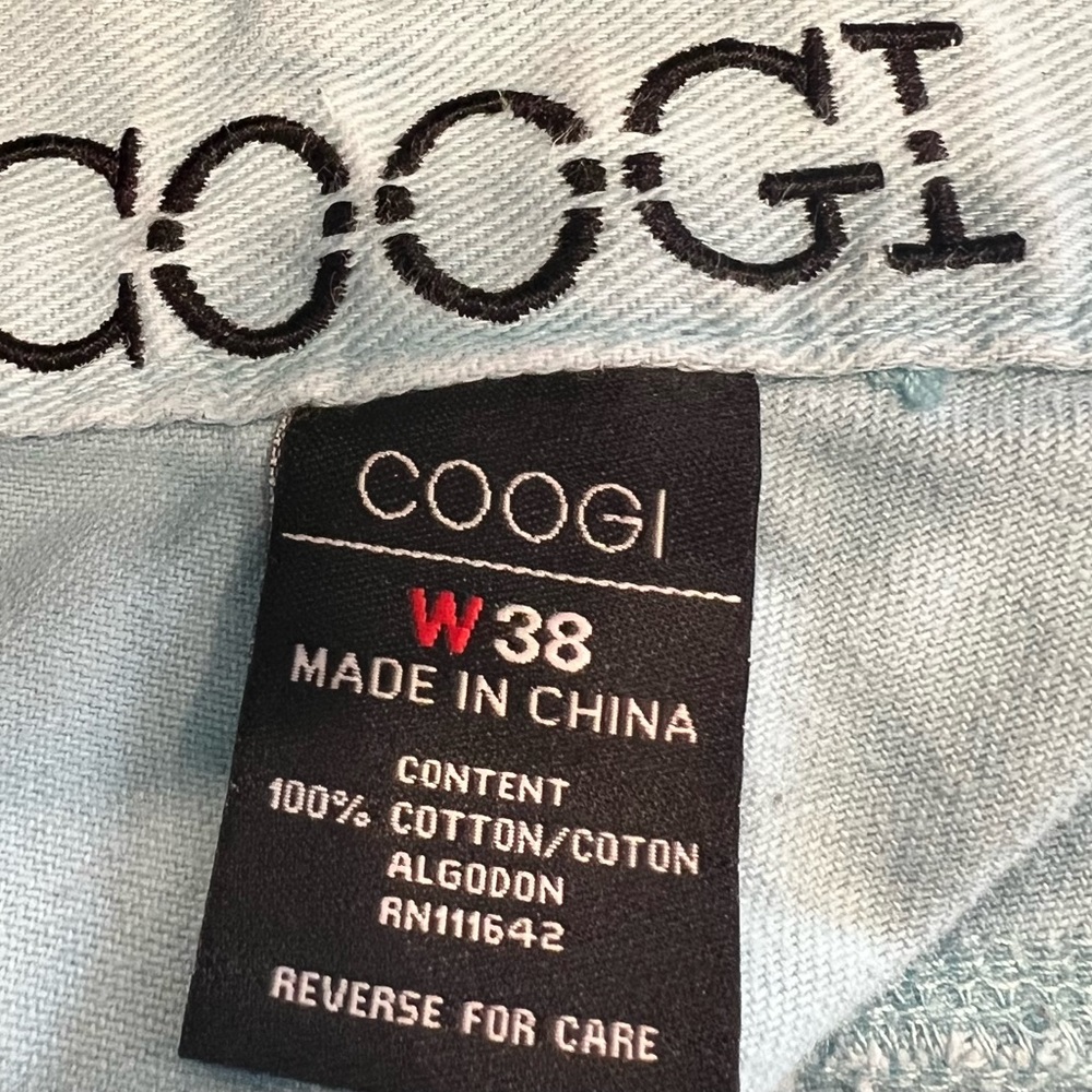 COOGI cargo shorts light blue size 38 - Picture 5 of 6